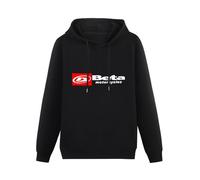 Ghee Beta Motorcycles Biker Motorcycle Rider Unisex Hooded Printed Pullover Hoodies Mens Black Sweatshirts M