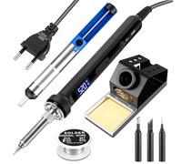 Ghekkli Fer a Souder 100W, Lot de Soudage avec Écran Numérique, Chauffage Rapide 30s, Régulation Précise 180°C-500°C, Mode Veille Auto, Câble Silicone, Idéal pour Électronique et DIY