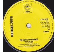 GHEORGHE ZAMFIR The Light of Experience 7" 45