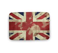 GHEPSDW Tapis de bain antidérapant grand paillasson absorbant l'eau séchage rapide vintage drapeau britannique tapis de sol pour chambre à coucher, douche et bureau