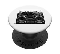 Ghetto Blaster Lecteur Cassette rétro années 80 90 PopSockets PopGrip Adhésif