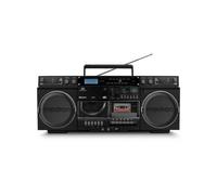 P66538 Enregistreur à cassettes (Ghettoblaster rétro avec lecteur CD, années 80, grand, .