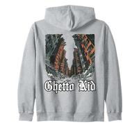 Ghetto dystopique, bâtiment préfabriqué Sombre Bloc de l’Est Sweat à Capuche