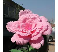 GHFNJYH Pivoine Artificielle géante en polyéthylène, 40/50 cm, Fausses Fleurs pour vitrine, Accessoires Photo, Rose, 40 cm