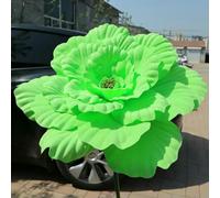 GHFNJYH Pivoine Artificielle géante en polyéthylène, 40/50 cm, Fausses Fleurs pour vitrine, Accessoires Photo, Vert, 40 cm