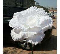 GHFNJYH Pivoine Artificielle géante en polyéthylène, 40/50 cm, Fausses Fleurs pour vitrine, Accessoires Photo, Blanc, 50 cm