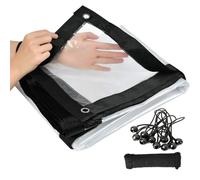 GHFXSCV Bâche en Vinyle Transparent imperméable avec œillets, idéale pour la Protection des Plantes, la Conservation de la Chaleur et l'imperméabilité en extérieur.