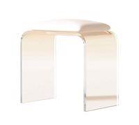 GHFXSCV Banc d'extérieur Moderne en Acrylique, Petite Chaise Minimaliste avec Coussin en PU, Tabouret de Jardin élégant pour entrée et Salon, siège léger et Luxueux pour Changer de chaussu