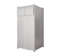 GHFXSCV Cabine d'essayage Portable pour Magasin de vêtements, Cabine d'essayage Mobile et Pliable avec Rideau occultant et système de Suspension (Gris, 80 x 80 x 200 cm)