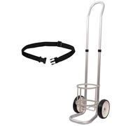 GHFXSCV Chariot à 2 Roues pour Bouteilles d'oxygène/Support de Rangement, Petit Chariot Roulant pour Bouteilles de gaz, idéal pour Les Maisons de Retraite, Les cliniques à Domicile, Hauteur réglable