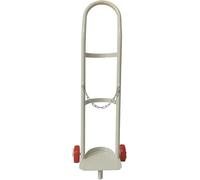 GHFXSCV Chariot Porte-Bouteille d'oxygène pour soudage, Support pour Bouteille Unique, Chariot Portable pour Bouteille d'oxygène, Hauteur 110 cm (43,3 po), Cadre en métal Blanc Durable, idéal pour l
