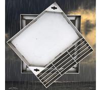 GHFXSCV Couvercle carré de Fosse septique en Acier Inoxydable 304, accès Invisible pour Le Drainage et Les canalisations, 40 x 40 x 5 cm (16 x 16 x 2 po), Trappe d'inspection décorative pour Les Eau