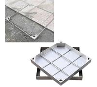 GHFXSCV Couvercle de Regard enterré en Acier Inoxydable SK et Design Invisible pour patios et Regards d'égout : Solution d'accès extérieur Qui embellit Le Jardin.