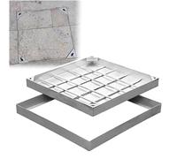 GHFXSCV Couvercle de Regard Invisible en Acier Inoxydable avec Design intégré pour patios et Jardins. Résistant aux intempéries, Robuste et esthétique Moderne, idéal pour Les espaces extérieurs.