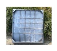 GHFXSCV Couvercle de Regard Invisible en Acier Inoxydable, Trappe d'accès carrée de 5 cm pour Pavage, revêtement de Sol Durable et élégant pour Usage extérieur, 100 x 100 cm (39,4 x 39,4 po)