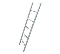 GHFXSCV Échelle de lit superposé Suspendue argentée, réglable pour Lits Jumeaux, pour Cabine, Appartement, Caravane, 4/5 échelons avec Fixation d'installation (Taille : 150 cm/59 po)