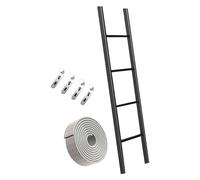 GHFXSCV Échelle de Sortie de puits de fenêtre de sous-Sol, échelle de couchette, avec Tapis Confortables, Crochet sur échelle de sécurité pour Adultes et Enfants (Taille : 1,5 m/5 pi)