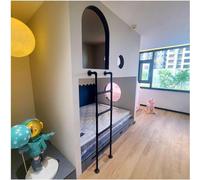 GHFXSCV Échelle Murale pour lit superposé, décoration intérieure et étagères, Tube métallique épais et Solide pour Une Escalade en Toute sécurité, échelle d'escalade en métal pour Camping-