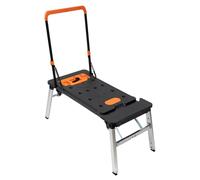 GHFXSCV Établi Portable 7 en 1 - Chariot Roulant Pliable d'une capacité de 150 à 250 kg - Plateforme de Travail Polyvalente et Diable pour Un Transport et Un Rangement faciles