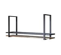 GHFXSCV Étagère à vin de Plafond - Étagère Suspendue avec Garde-Corps, Porte-Bouteilles et Rangement pour Verres - Étagère à vin Peu encombrante montée au Plafond pour Restaurants et décor