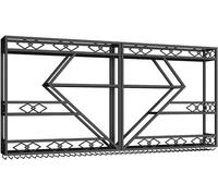 GHFXSCV Étagère à vin Moderne à LED, Support Mural en métal de Grande capacité pour Bouteilles d'alcool, Rangement élégant pour Verres à vin et gobelets (Dimensions : 300 x 86 x 20 cm, Cou