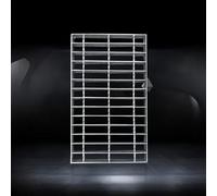 GHFXSCV Grille de Drainage en Acier galvanisé, Couvercle de Drain extérieur, Couvercle de Regard, Solution de Drainage métallique Robuste pour Sol en béton (50 x 35 x 3 cm)