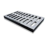 GHFXSCV Plaque de Regard en Fonte ductile, Grille de Drainage rectangulaire à Double Orifice pour allée, béton et Jardin - 30 x 50 cm (12 x 20 po) Usage extérieur