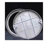 GHFXSCV Plaque d'égout Ronde Invisible avec Cadre, Couvercle d'accès en Acier Inoxydable pour trottoirs et pelouses, 70 x 70 x 5 cm (27,5 x 27,5 x 1,96 po) - Design Durable et élégant