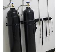 GHFXSCV Support Mural Robuste pour Bouteilles de gaz (oxygène, Propane, CO2, Azote) - Support de Rangement sécurisé pour Bouteilles Individuelles, Solution de Rangement compacte pour Plus de sécurit