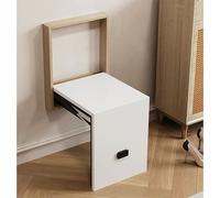GHFXSCV Tabouret de Change de Chaussures Mural Pliable en Bois Massif, Invisible et Peu encombrant, pour Salle de Bain ou Salon. Gain de Place.