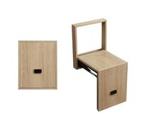 GHFXSCV Tabouret de Change de Chaussures Mural Pliable en Bois Massif, Invisible et Peu encombrant, pour Salle de Bain ou Salon. Gain de Place.