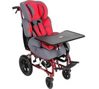 Ghgfher Fauteuil Roulant pour Enfants atteints de paralysie cérébrale avec Table à Manger, Fauteuil Roulant léger et entièrement inclinable avec Cadre en Alliage d'aluminium pour Enfants