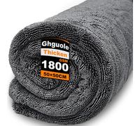 Ghguole Serviette de Séchage pour Voiture,50x50cm-1800GSM Chiffon de Séchage pour Voiture,Super Absorbant Microfibre Sechage Voitures,Non Pelucheux,Sechage Rapide,sans Traces pour Auto Moto Vitre