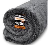 Ghguole Serviette de Séchage pour Voiture,70x50cm-1800GSM Chiffon de Séchage pour Voiture,Super Absorbant Microfibre Sechage Voitures,Non Pelucheux,Sechage Rapide,sans Traces pour Auto Moto Vitre