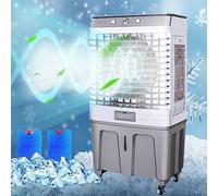 GHHDPDMJ Refroidisseur d'air évaporatif Industriel 80 L, Ventilateur oscillant à 3 Vitesses, unité Mobile Portable pour Le Refroidissement de Grandes Surfaces dans Les ateliers, Les Bureaux