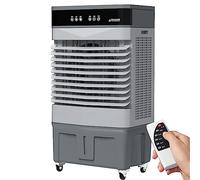 GHHDPDMJ Refroidisseur évaporatif avec télécommande, climatiseur Industriel Portable, oscillant à 120°, 3 Vitesses, Ventilateur Compatible avec la Production de Glace pour espaces intérieur