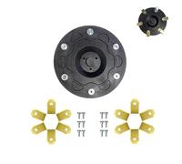 GHHQIANG Disque de coupe et lame de tondeuse à gazon de rechange, disque à 6 lames compatible avec robot tondeuse Segway Navimow i105N, i108N et i110N, comprend 1 disque de coupe, 12 lames et 12 vis