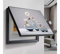 GHHQQZ Boîte Distribution Peinture Décorative Cache Compteur Électrique Mural Résistant Rayures Couvercle Décoratif Pour Boîtier Disjoncteur Cuisine Salon(D,50x60cm)