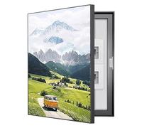 GHHQQZ Couvercle Boîte Compteur Décoratif Peinture Murale pour Coffret Distribution Caché Disposition Verticale Cache Tableau Electrique Chambre Balcon(A,60x50cm)