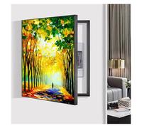 GHHQQZ Couvercles Boîte Compteurs Décoratifs Aucun Perçage Nécessaire Cache Tableau Electrique Peinture Décorative Coffret Distribution Hall D'entrée(D,40x60cm)