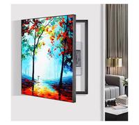 GHHQQZ Couvercles Boîte Compteurs Décoratifs Aucun Perçage Nécessaire Cache Tableau Electrique Peinture Décorative Coffret Distribution Hall D'entrée(E,50x70cm)