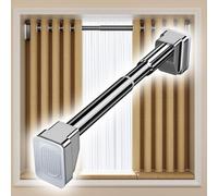 GHHVFEC Barre de Douche Extensible à Tension 40-500 cm, sans perçage, réglable, pour Salle de Bain, Cuisine, Placard et penderie, argentée, 210-300 cm