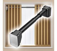 GHHVFEC Barre de Douche réglable 40-500 cm, sans perçage, à Tension, pour Salle de Bain, Cuisine, Placard et penderie, Noire, Extensible (160-250 cm).
