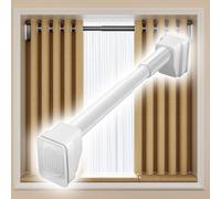 GHHVFEC Barre de Rideau de Douche à Tension réglable 40-500 cm, Installation Facile sans perçage pour Salle de Bain, Cuisine, Placard, penderie, Barre Blanche Durable pour fenêtres et douches (260-3