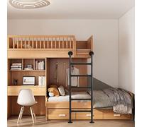 GHHVFEC Échelle de couchette de Camping-Car Personnalisable 47"-65" Échelle d'escalade Polyvalente pour loft, dortoir, sous-Sol, escalier de Secours en Cas d'incendie Supporte 330 LB Idéal