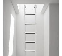 GHHVFEC Échelle de Secours en métal de 100 à 300 cm, avec Support Mural, Multifonction, pour loft et Villa, pour sous-sols et Lits superposés (250 cm/98 po)