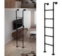 GHHVFEC Échelle de Sortie de puits de fenêtre de sous-Sol fixée au Mur, Hauteur de 1,22 m, échelle de couchette Robuste pour dortoir, Ferme, lit, Camping-Car, capacité de 140 kg