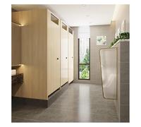 GHHVFEC Ensemble de cloisons universelles pour urinoirs - Cadre en Acier Inoxydable avec Verre trempé translucide - Écrans de confidentialité pour Toilettes publiques et privées - Finition dorée (12