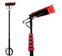 GHHVFEC Perche télescopique de Nettoyage de vitres de 3,65 m à 11 m avec Brosse à Eau - Nettoyeur Extensible pour toitures de vérandas et fenêtres en Hauteur - Équipement et Outils de Nett