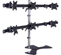 GHHVFEC Support TV en Aluminium pour écran LED de 15 à 27 Pouces avec Design Ergonomique pour Six écrans